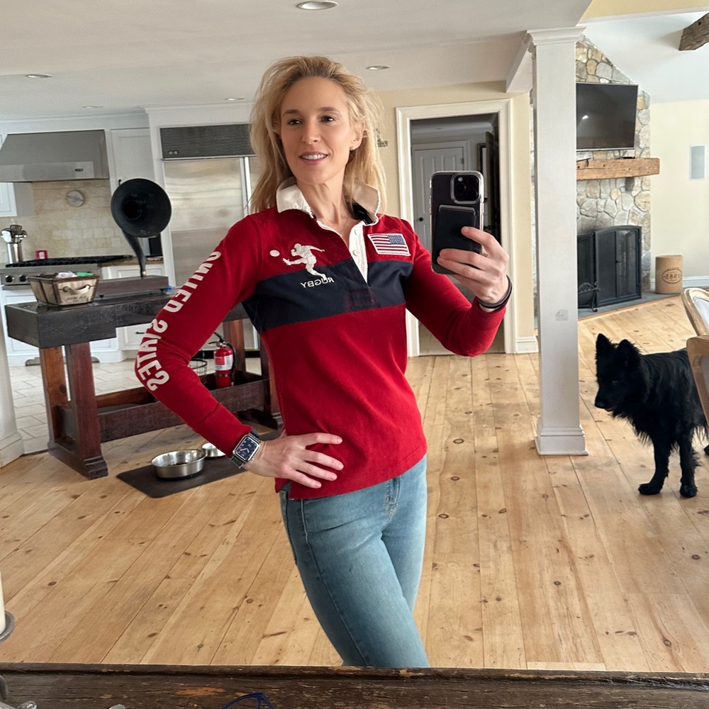 RARE RUGBY RALPH LAUREN WOMEN’S RUGBY COLLARED SHIRT – USA EDITION (2004) $198 - Picture 5 of 15